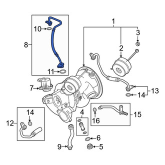 Audi OE - Turbocharger Oil Line