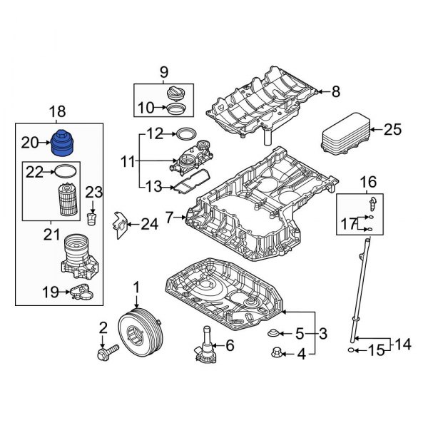 Engine Oil Filter Housing Cover