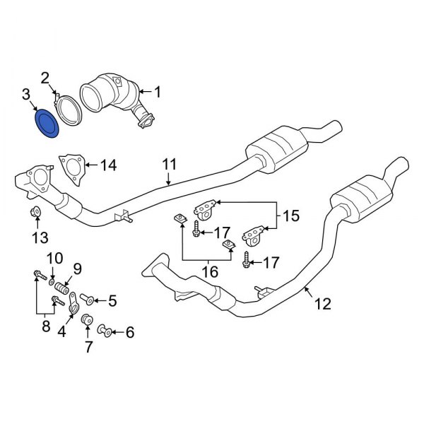 Audi OE 8W0253115G - Turbocharger Gasket