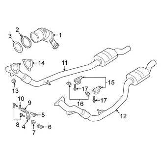 Audi OE - Exhaust System - Exhaust Components (Converter and Components), (3.0L)