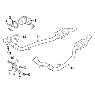 Audi OE - Exhaust System - Exhaust Components (Converter and Components)