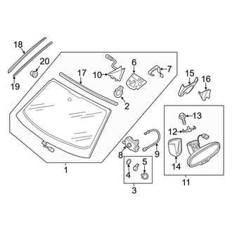 Audi OE - Windshield - Glass