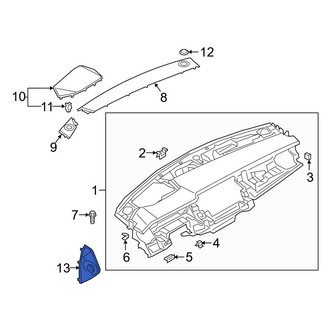 Audi OE - Left Instrument Panel Side Cover