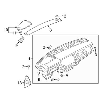 Audi OE - Instrument Panel (Instrument Panel Components, Upper)