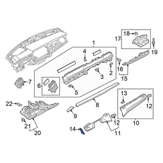 Audi OE - Left Instrument Panel Side Cover