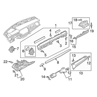 Audi OE - Instrument Panel (Instrument Panel Components, Lower)