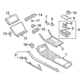 Audi OE - Front Console (Console & Components, Upper)