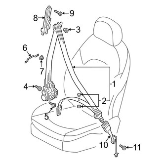 Audi OE - Restraint Systems - Front Seat Belts