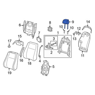 Audi OE - Front Left Headrest