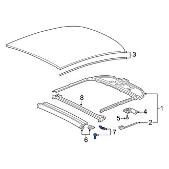 Audi OE - Rear Sunroof Cover Hardware Kit