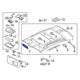 Audi OE - Sun Visor Light