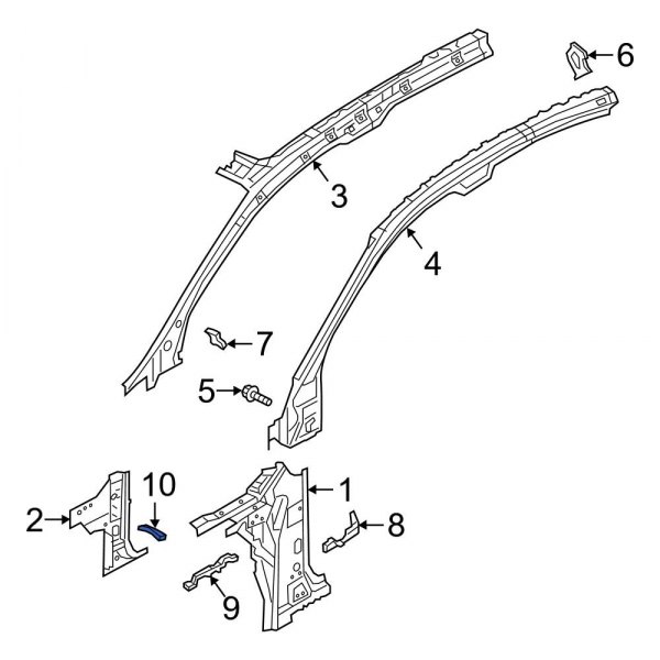 Body A-Pillar Reinforcement Insulator