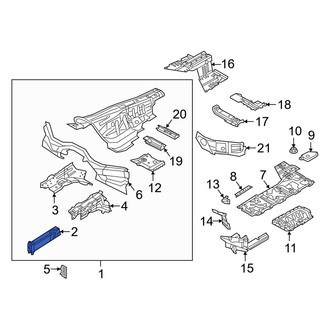 Audi OE - Front Left Frame Side Member