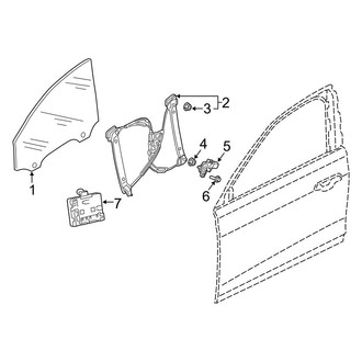 Audi OE - Front Door - Glass & Hardware