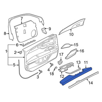 Audi OE - Front Right Door Armrest