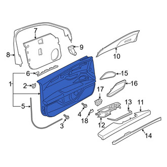 Audi OE - Front Left Inner Door Interior Trim Panel