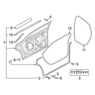 Audi OE - Rear Door - Door & Components