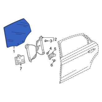 Audi OE - Front Left Door Glass