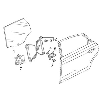 Audi OE - Rear Door - Glass & Hardware