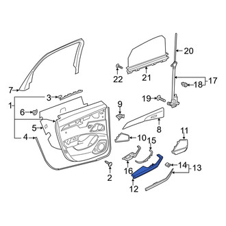 Audi OE - Front Left Door Armrest