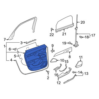Audi OE - Front Left Inner Door Interior Trim Panel