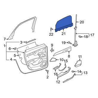 Audi OE - Rear Left Door Glass Sunshade
