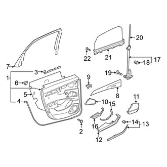 Audi OE - Rear Door - Interior Trim (Door Panel & Trim)