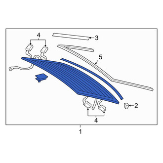 Audi OE - Rear Back Glass