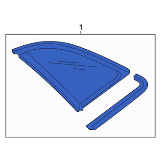 Audi OE - Rear Left Quarter Glass
