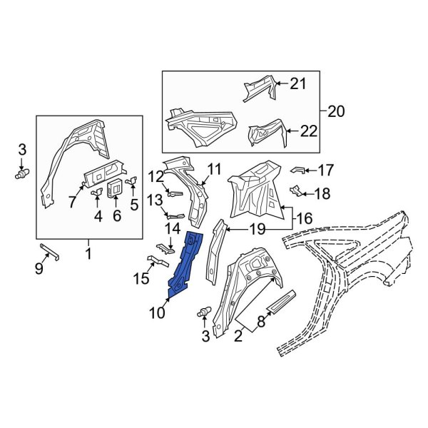 Body C-Pillar Reinforcement