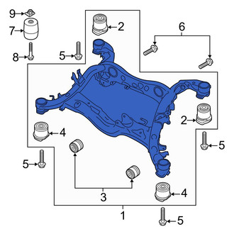 Audi OE - Rear Suspension Subframe Crossmember
