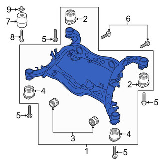 Audi OE - Rear Suspension Subframe Crossmember