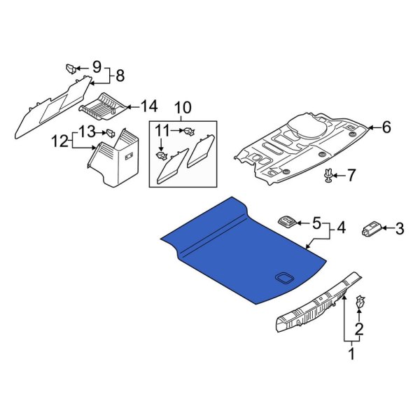 Spare Tire Compartment Cover