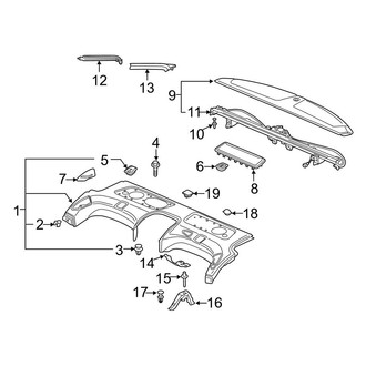 Audi OE - Rear Body & Floor - Interior Trim (Package Tray), (PLUG-IN HYBRID EV-GAS (PHEV))