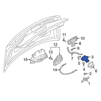 Audi OE - Rear Deck Lid Latch