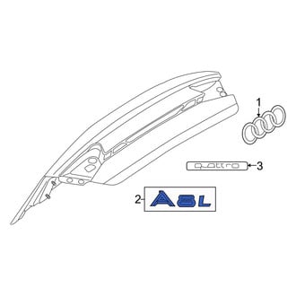 Audi OE - Rear Deck Lid Emblem