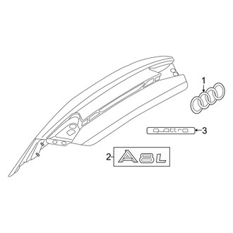 Audi OE - Trunk Lid - Exterior Trim