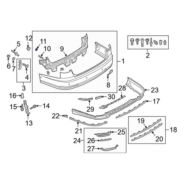 Bumper Cover Reinforcement Washer