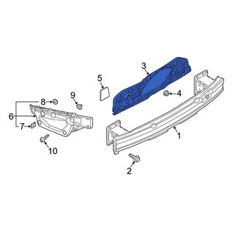 Audi OE - Rear Bumper Cover Reinforcement