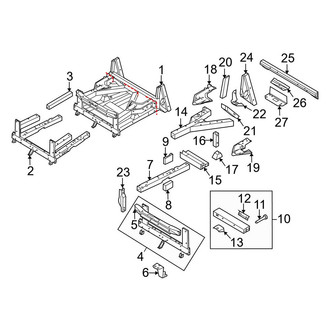 Audi OE - Front Structural Components - Inner Structure