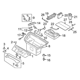 Audi OE - Front Structural Components - Interior Trim (Trunk)