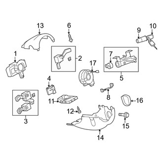 Audi OE - Steering Column - Shroud, Switches & Levers