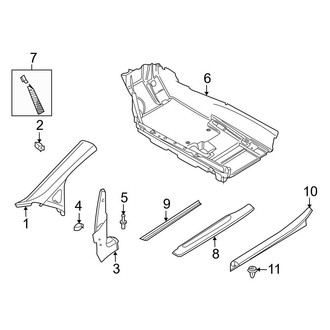 Audi OE - Pillars, Rocker & Floor - Interior Trim (Coupe)