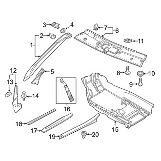 Audi OE - Pillars, Rocker & Floor - Interior Trim (Convertible)
