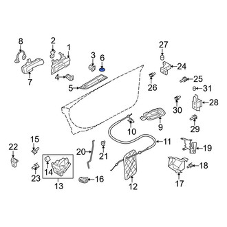 Audi OE - Door Trim Molding Cap