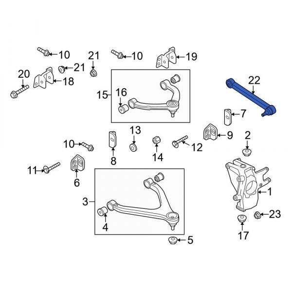 Lateral Arm and Ball Joint Assembly