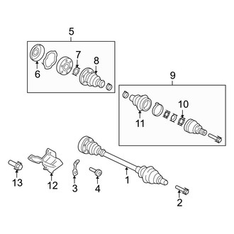 Audi OE - Rear Suspension - Drive Axles (4.2L)