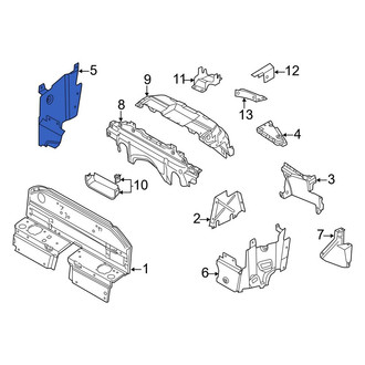 Audi OE - Front Right Lower Floor Pan Heat Shield