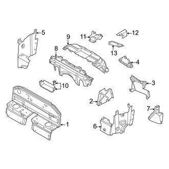 Audi OE - Rear Body & Floor - Interior Trim (Engine Compartment), (Convertible)