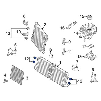 Audi OE - Inner Radiator Insulator